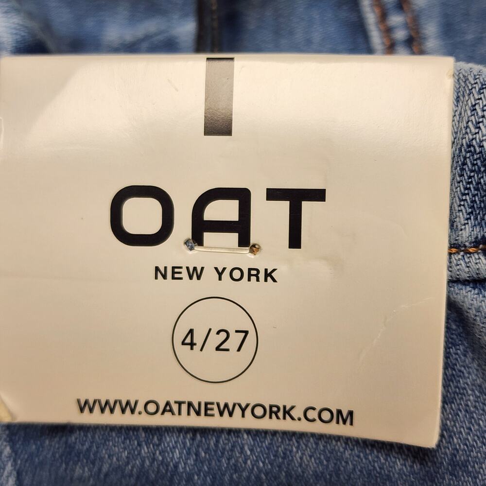 OAT NY Wide Leg Jeans Elastic Waist Drawstring 4/27 NWT - Picture 12 of 15